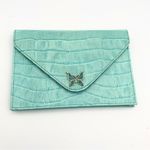 Karen Callan Designs Italian calfskin Envelope Clutch Blue Photo 1