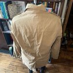 Gap tan double breasted classic minimalist Parisian coat Photo 2