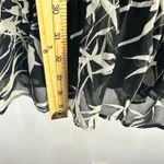 EXPRESS S Bamboo Leaf Print Ruffle Mini Dress Y2K Vacationcore Indie Sleaze Photo 4