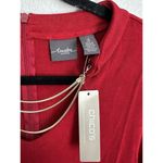 Chico's NEW  Travelers Enamel Red Women's Formal Chain Detail Top Size 3 US XL 16 Photo 2