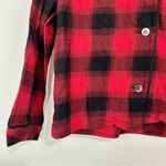 Madewell Women’s Flannel Button Down Pajama Top Red Size Small EUC Photo 2