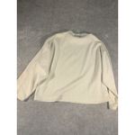 Madewell Striped Jacquard Textured Funnelneck Top Ivory Women's Size XL Photo 9