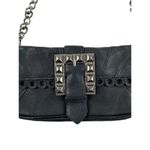 Betsey Johnson Chain Strap Stud Buckle Shoulder bag in Black & Silver Photo 1