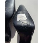 Bebe Women’s Sz 5 Black Crocodile Leather Platform Stiletto Heels Made in Spain Photo 5