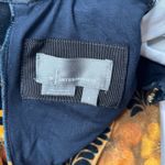 Anthropologie By Long Sleeve Printed Velvet Mini Dress Black Yellow Motif S NWT Photo 5