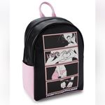 RARE iiii FourEyes x Based Kawaii Four Panel Hentai Black Pink Mini Backpack Photo 2