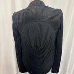 BCBG Maxazria Norton Crop Jacket Faux Suede black Stretch NWT XXS Photo 6