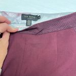 Ted Baker  London Oderat Wide Leg Cropped Burgundy Pants Sz 2 Photo 4