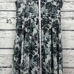 AB Studio ‎ Black Gray Floral Sleeveless Dress [Size 12] Midi Photo 0