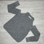 Rag and Bone  / Jean cold shoulder knit heathered long sleeve grey sweater sm Photo 4