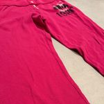 PINK - Victoria's Secret Pink Victoria’s Secret Y2K XS Hot Pink Fuchsia Flared Bottoms pants 1980 logo Photo 8