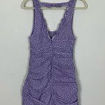 For Love & Lemons NWT  Chelsea Purple White Polka Dot Mini Dress Size Small Photo 11