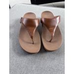 FitFlop  Women's LuLu Leather Toepost Thong sandals AD3-592 Light Tan US Women 8 Photo 3