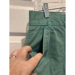 J.Crew  Chino Shorts Womens 4 Green Low Rise Zip Fly Side Pocket Flat‎ Front Photo 1