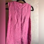 Sigrid Olsen  100% Linen Pink Sleeveless Dress w pockets summer business casual Photo 11