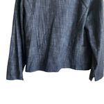 JM Collection Women Jacket 14 Blue Chambray Soft Denim Decorative Trim Blazer Photo 9