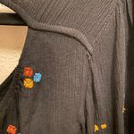 Free People Black Oxford Embroidered Long Sleeve Mini Dress Size XS Photo 8