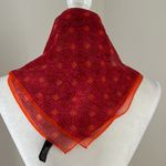 Kenneth Cole Orange/Pink Silk Chiffon Scarf Photo 1