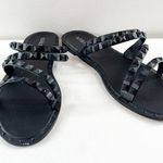 Olivia Miller  Strappy Studded Slide Sandals Black 10 Photo 2