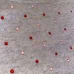 Maison Jules  Light Grey Polka Dot Sweater Photo 2