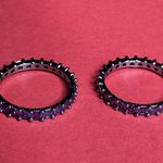 Bomb Party RBP5905 “Unspoken Dreams” Cubic Zirconia on Hematite Size 9 Ring NWOT Purple Photo 2