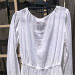 Joie NEW  Linen Blend Long Sleeve Tiered Beach Cover Up Midi Dress S Photo 8