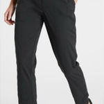 Athleta  Trekkie Belted Pant Size 8 Black Hiking Climing Trail Ripstop Stretch Photo 0