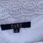 Alex Marie White Eyelet Lace Coquette Cotton Dress Photo 5