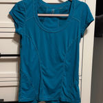 Zella  Teal Short Sleeve Women's Tee Photo 0