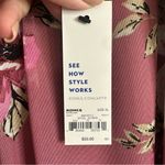 Apt. 9  Pink Short Sleeve Floral Sleep Dress with Sheer Shoulders NWT, Size XL Photo 7