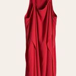 Elizabeth and James Adley Coral Red Strappy Sheath Dress Size L Photo 7