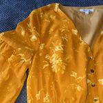 Madewell Yellow Floral Midi Dress Size 2 Boho Photo 3