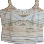Tommy Bahama Striped Silk Sleeveless Tank Blouse Size 14 Photo 1
