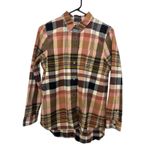 Madewell  Classic Ex-Boyfriend Shirt Size Small Flannel Plaid Casual Grunge Boho Photo 1