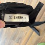 SheIn EUC Black One-Shoulder Bikini Top with tie size M Photo 2
