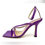 Bottega Veneta Stretch Strappy Purple Leather Heel Sandals Size EU 35.5 Photo 3