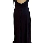 After Six Women's Dark Navy Sleeveless Wrap Evening Gown Size 0 Photo 1
