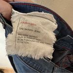 Johnny Was  Blue Mid Rise Distressed Skinny jeans 26 Photo 4