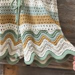 NWT Mystree Crochet Shirt and Short Set Size Small Green Photo 6