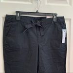 Liz Claiborne 3/$25  black crop pants w/ tie waist‎ Photo 2
