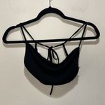 We Wore What Ruched Bandeau Top in Black Size L Photo 3