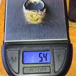 Genuine Moissanite Yellow Sapphire Sterling Silver Ring Size 8 Photo 8