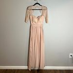 Lulus  In a Fairy Tale Blush Pink Lace Maxi Dress Photo 2