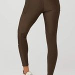 Alo Yoga Alo Ribbed Airlift High-Waist 7/8 Enchanted Leggings Espresso Hi-Rise Waisted S Photo 0