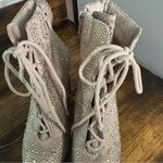 Steve Madden Illisa Rhinestone Lace Up Booties Size 7.5 Photo 2
