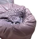 Unreal Fur Fractals Frosted Lilac Purple Cropped Puffer Jacket Size Small Photo 12