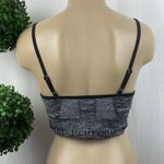 Calvin Klein Gray & Black Strappy Cropped Athletic Sport Bra Top M Photo 1