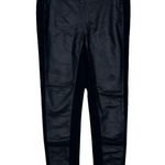 Ann Taylor Black Faux Leather Front Leggings Sz S Photo 3