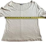 Max Mara  Size M Scoop Neck Tee‎ Shirt Beige Tan Quiet Luxury Old Money Aesthetic Photo 7