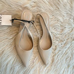 ZARA Cream Pointed Slingback Heels Photo 2